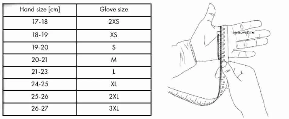 masstabelle-handschuhe