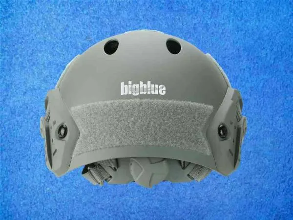 Bigblue Tauchhelm Grau für Höhlentaucher, hinter