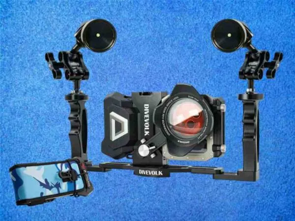 Divevolk Videograph Kit mit 2x Bigblue Videolampe, Protective Cover