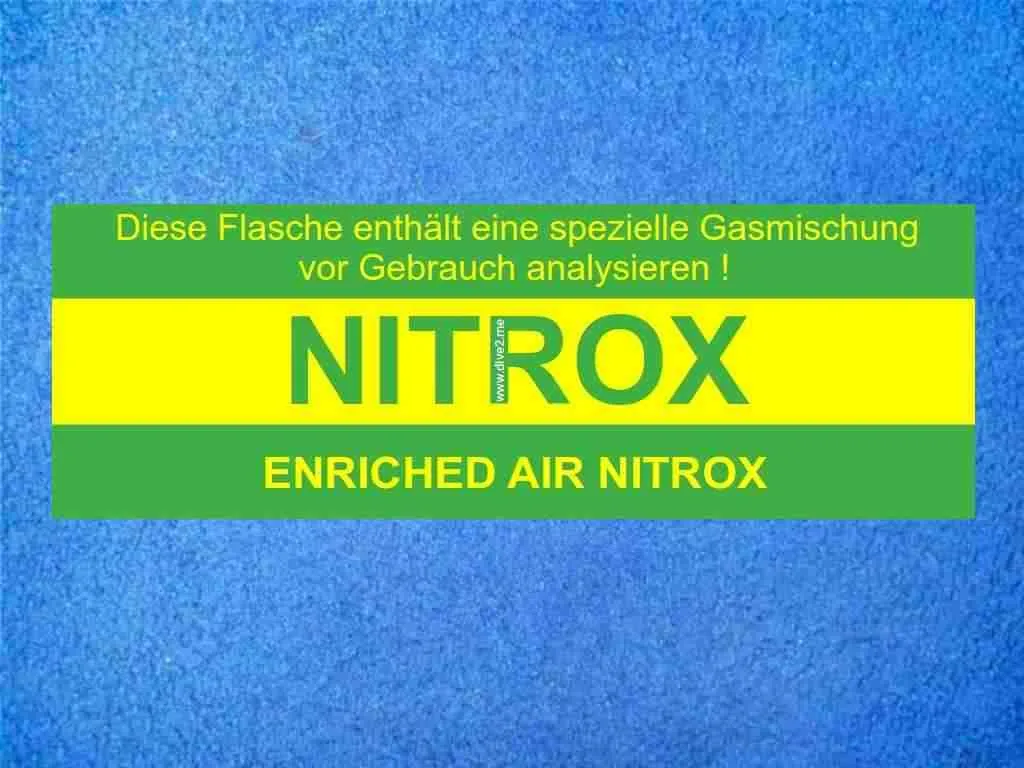 Aufkleber Nitrox